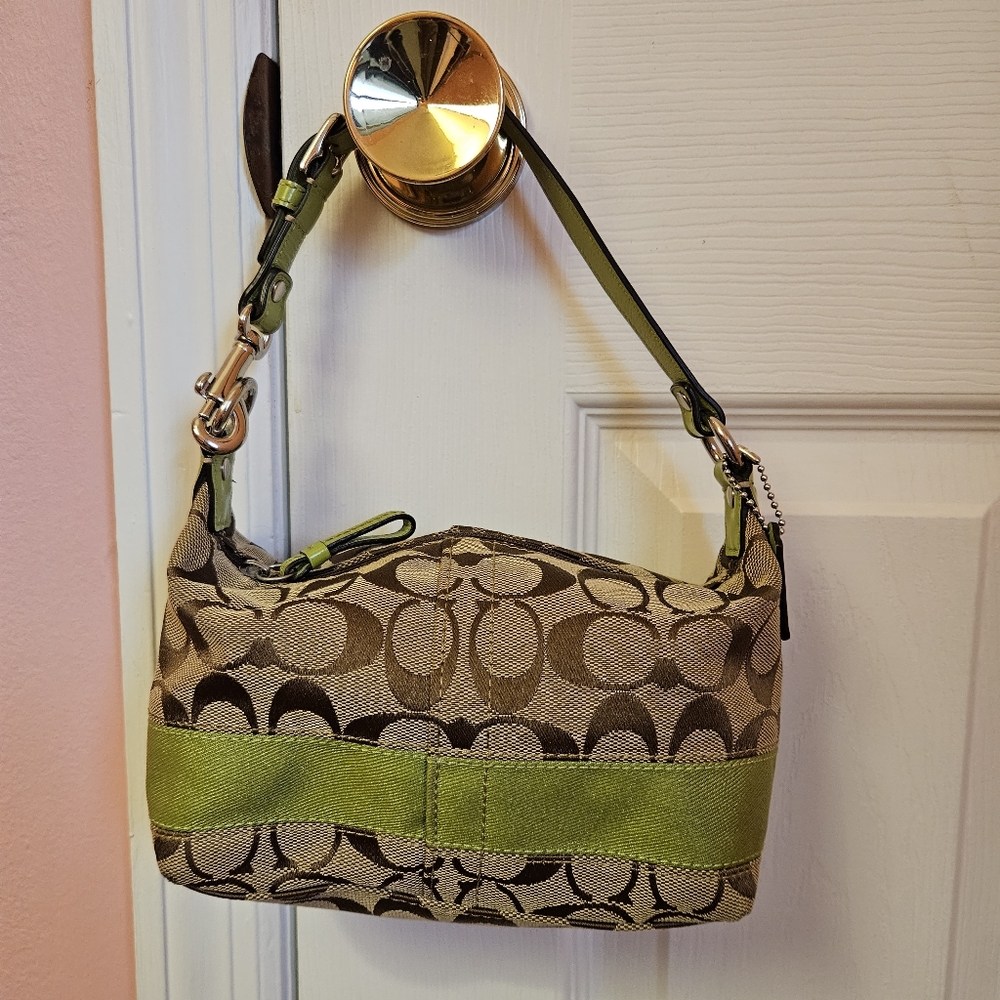 Coach Mini Bag in Brown and Green